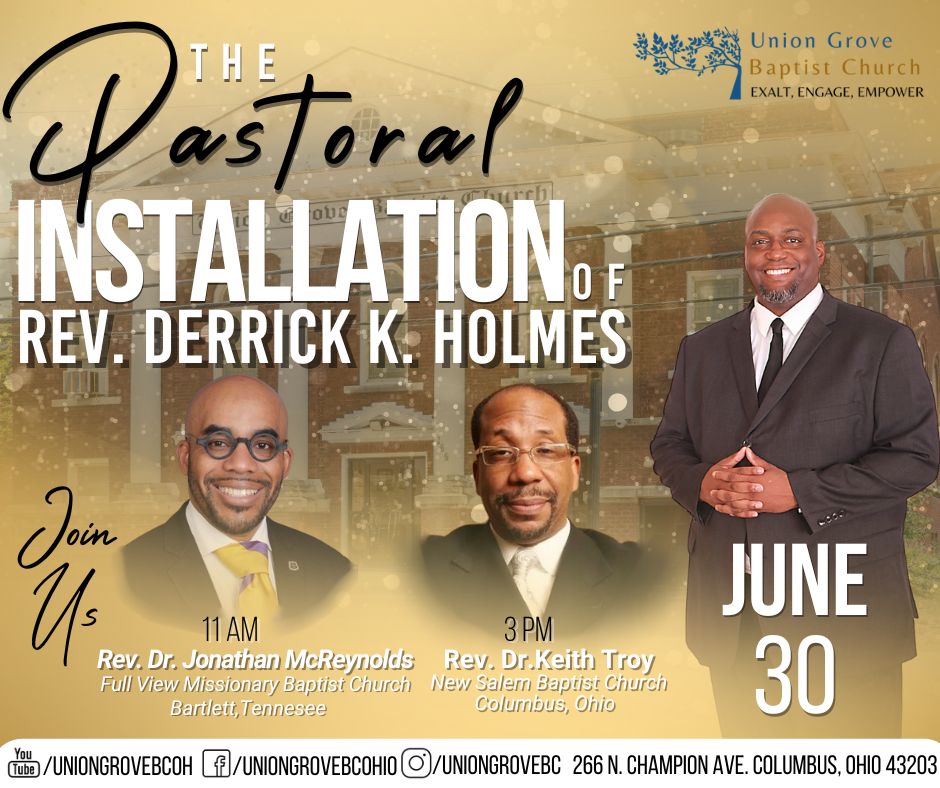Pastoral Installation Rev Derrick K Holmes